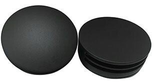 Wiesbaden "Caral" knop/plug badoverloopcomb.+ vulfunctie rond Mat-zwart