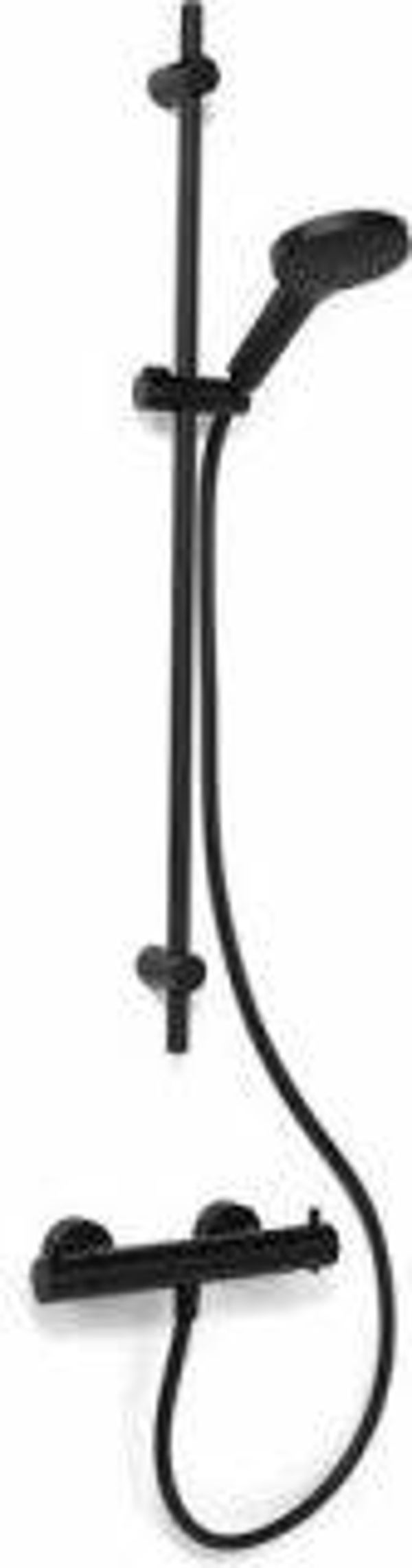 Schiphorst-Sanitair "Blue-Brondby" glijstangset 90cm Mat-zwart