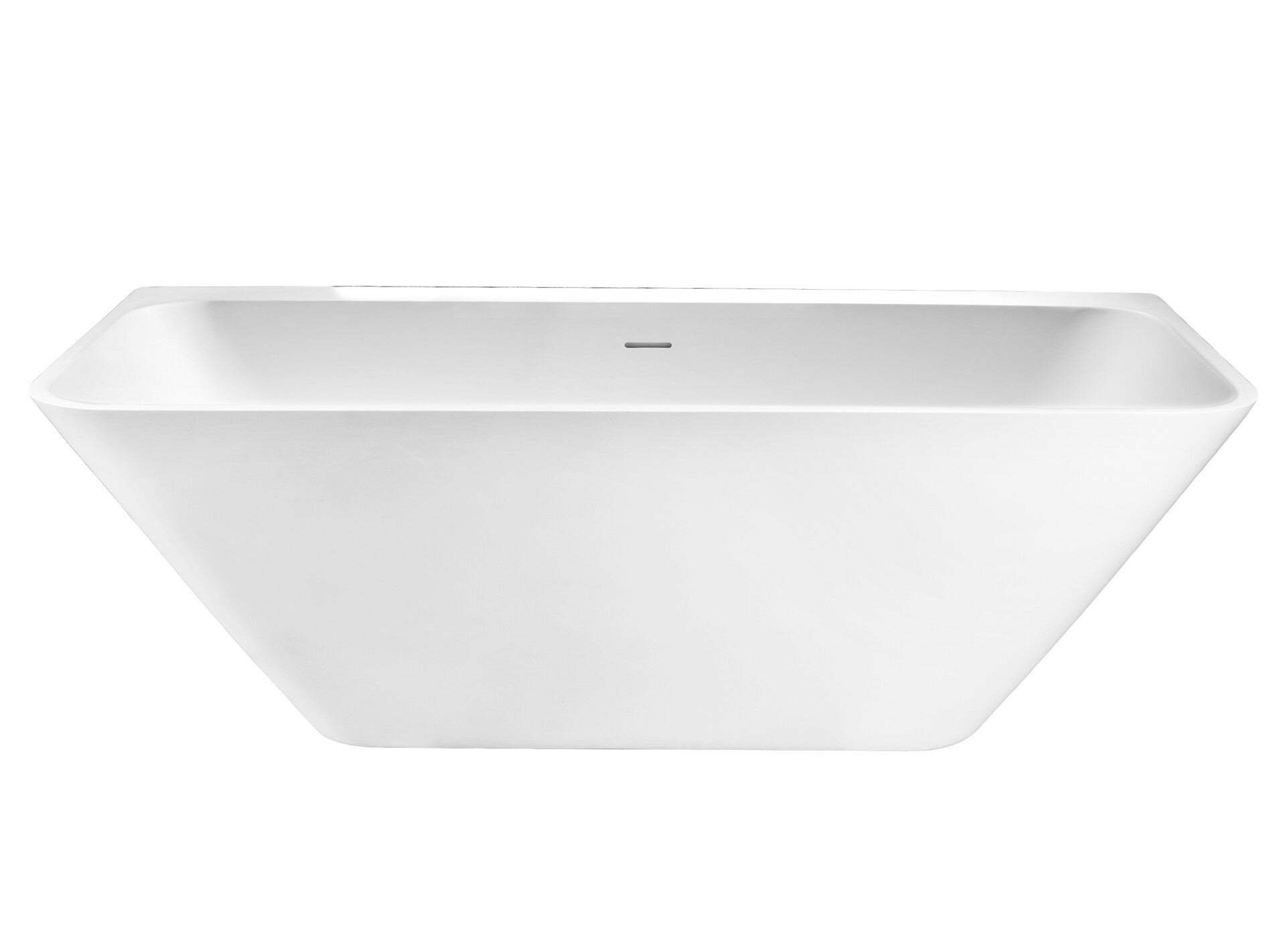 Best-Design  "Borgh" Semi-Vrijstaand-Bad Just-Solid 180x85x55cm Wit