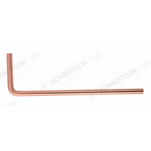 Best-Design "Lyon" vloerbuis 800x200x32 mm Rosé-mat-goud