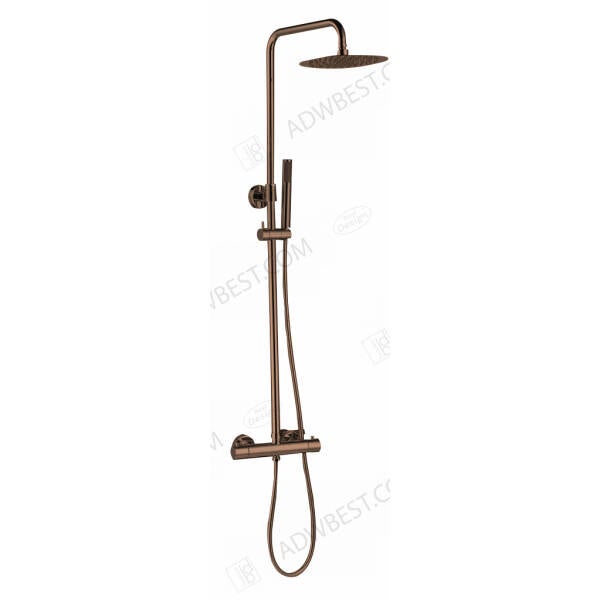 Best-Design "Dijon" thermostatische regendouche-opbouwset Sunny Bronze