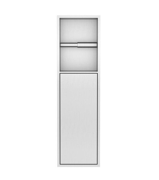 Best-Design "Ore-Zione" inbouw-closetrolhouder incl. deur 60x17x12 cm RVS