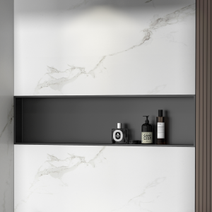 Best-Design "Nero-Elah" inbouwnis 121x28x7 cm Mat-zwart