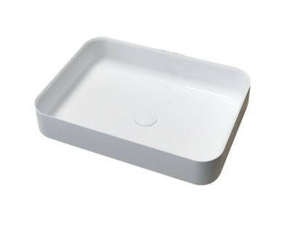 Best-Design "Dipsy" opbouw-waskom "Just-Solid" 55x40cm Mat-wit