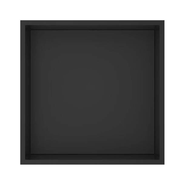 Best-Design "Nero-Kaya" inbouwnis 30.5x30.5x7 cm Mat-zwart