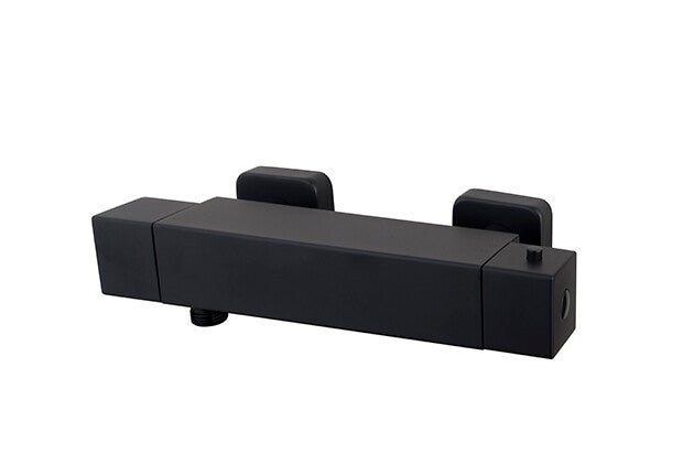 Xellanz "Eco-Rombo" thermostatische douchemengkraan 15 cm Mat zwart