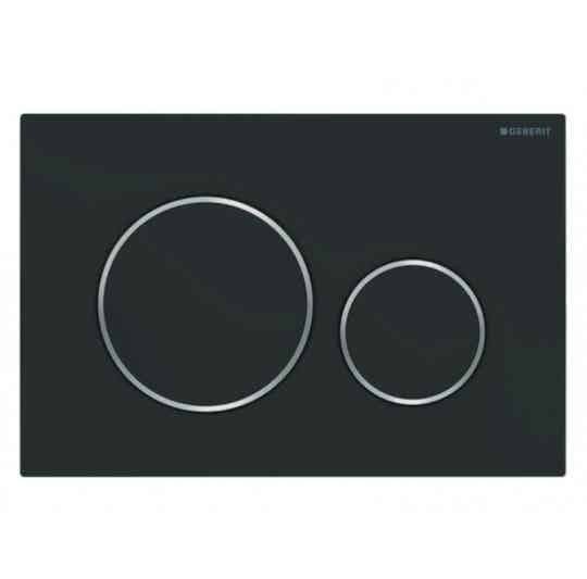 Geberit bedieningsplaat Sigma-20 Type: 115.882.141 Mat-Zwart / Chroom