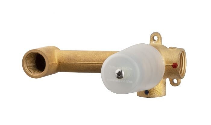 Wiesbaden "Slim" inbouwdeel eenhendel wastafelkraan met coldstart