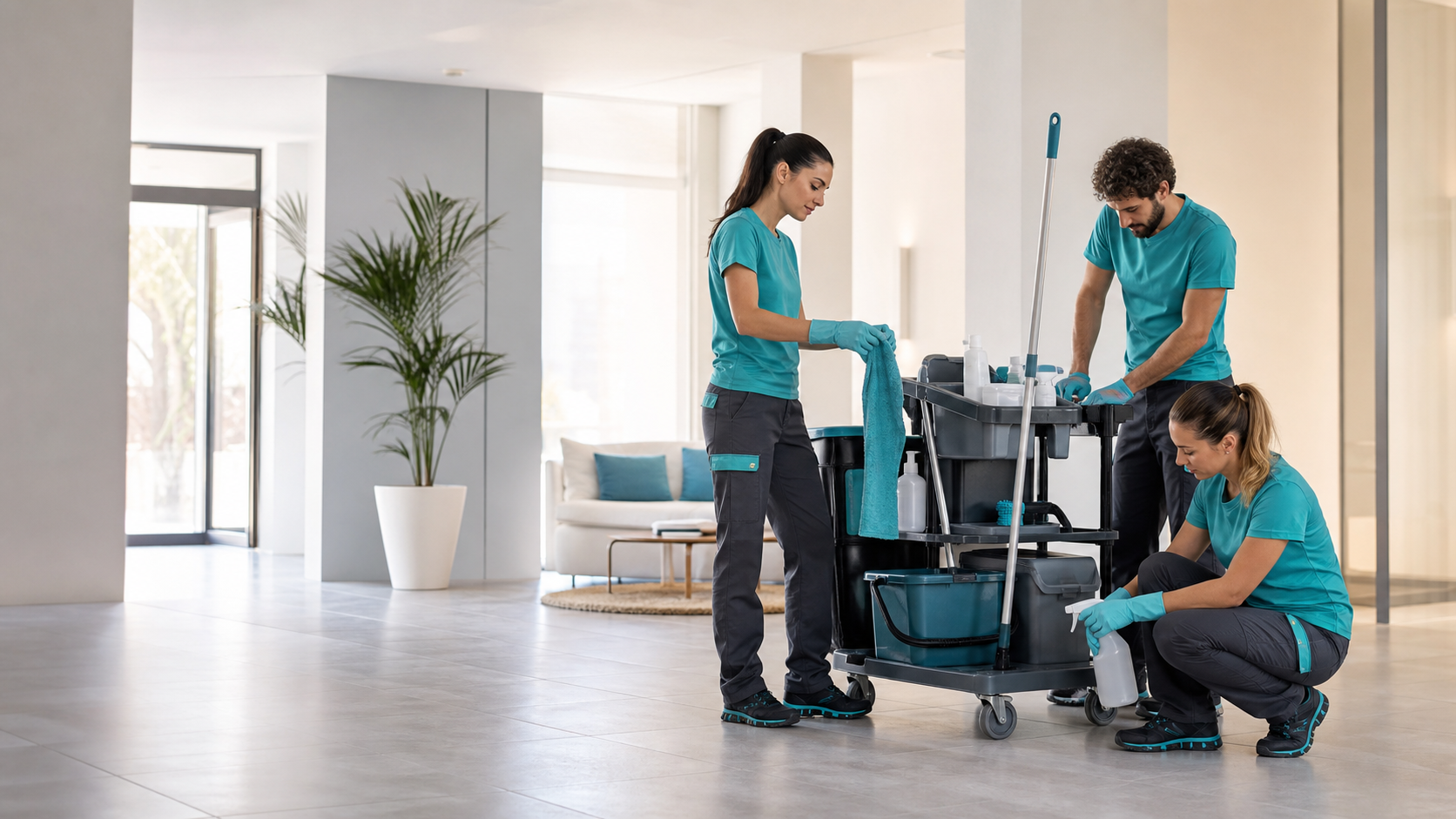 Squadra di pulizie professionali Crystal Fresh