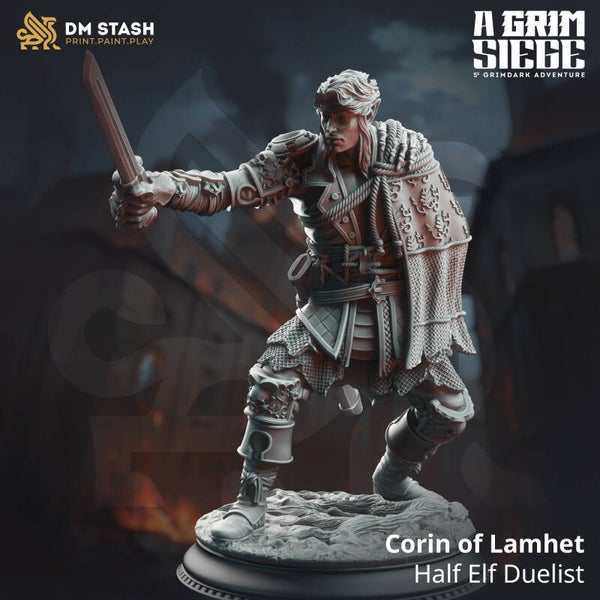 Corin of Lamhet - Half-Elf Duelist