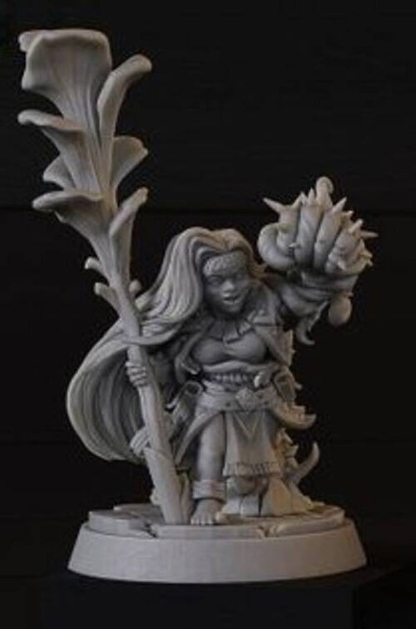 Female Druid (Dwarf)