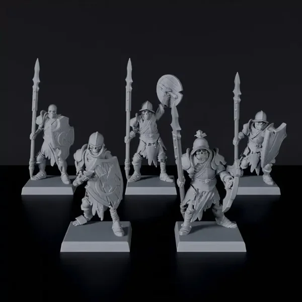 Skeleton Spearmen (5 miniatures)