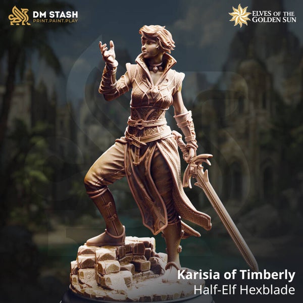 Karisia of Timberly - Half-Elf Hexblade