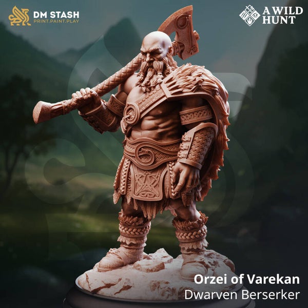 Orzei of Varekan - Dwarven Berserker
