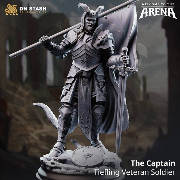 The Captain - Tiefling Veteran Soldier
