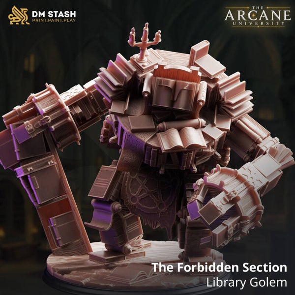The Forbidden Section - Library Golem