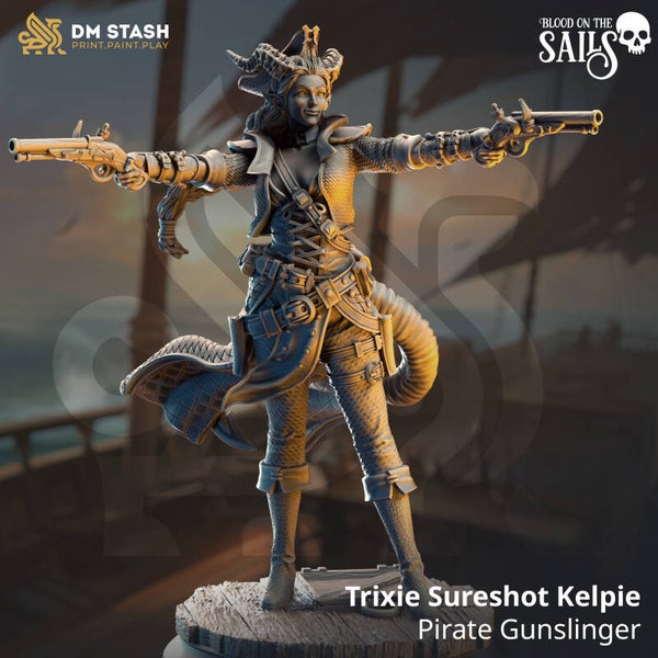 Trixie "Sureshot" Kelpie - Pirate Gunslinger