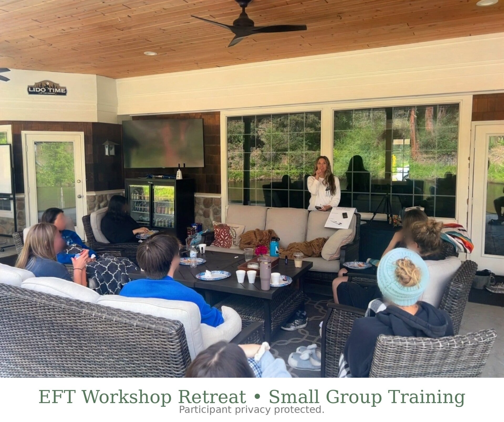 An image of my most recent training at a company retreat.