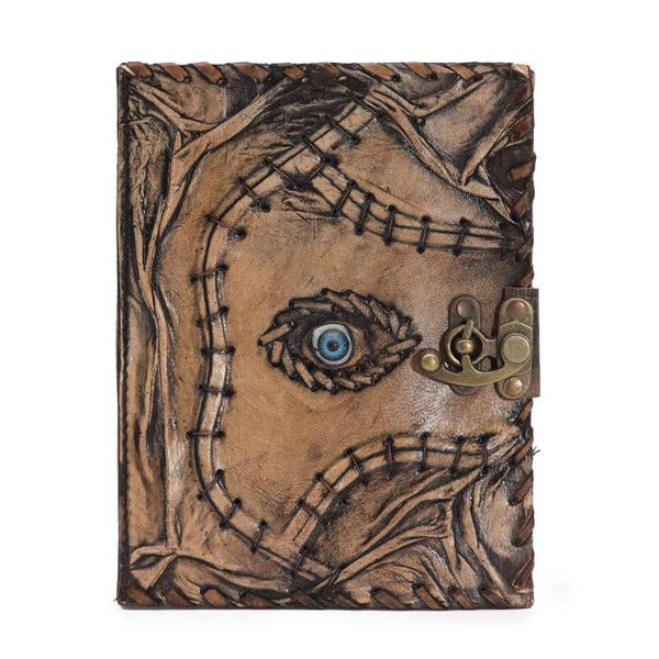 Brown Tan Book - Evil Eye Decor - 160 Deckle Edges Pages - 20x15cm [LBN-40]