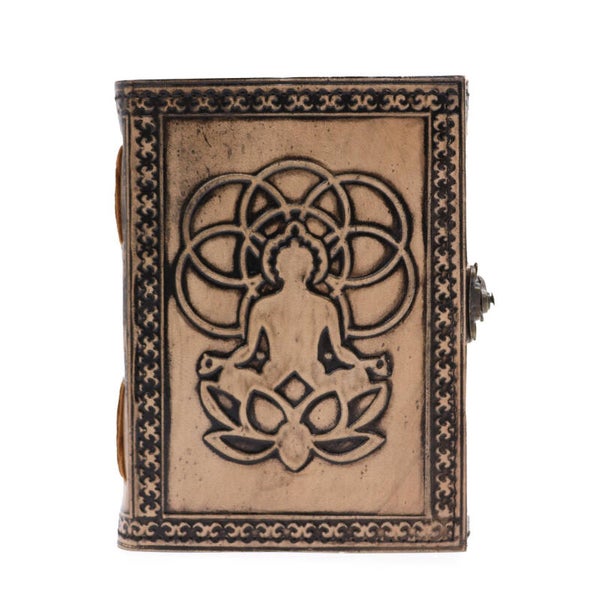 Buddha - Esoteric Notebook - Antique Grey - 200 pages Stich Edge- 17.5x12.5x3cm [LBN-55]