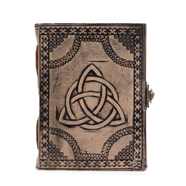 Circle Triquetra - Esoteric Notebook - Antique Grey - 200 pages Stich Edge- 17.5x12.5x3cm [LBN-59]