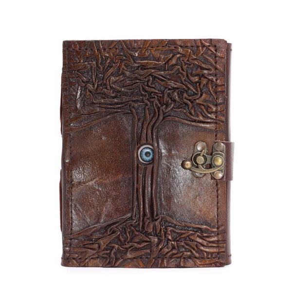 Black Tan Book - Evil Eye Decor - 160 Deckle Edges Pages - 17x12.5cm [LBN-44]