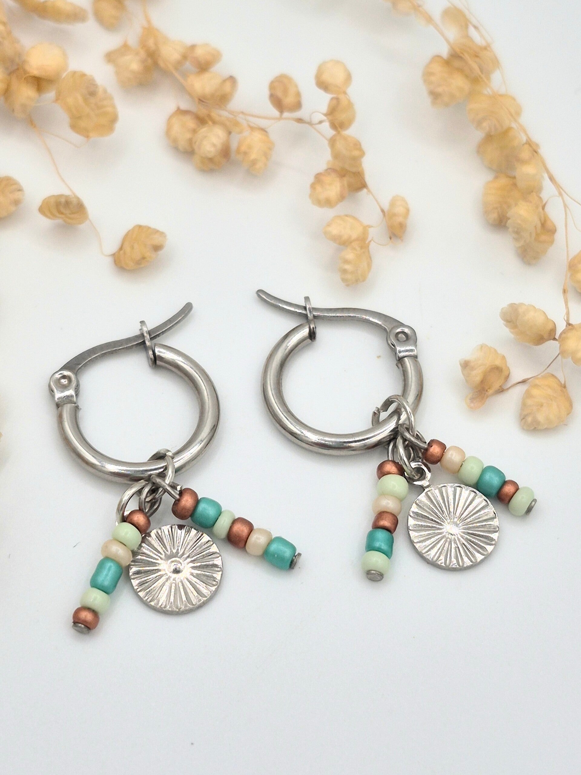 Oorringetjes met bedels | zonnetje