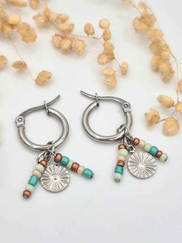 Oorringetjes met bedels | zonnetje