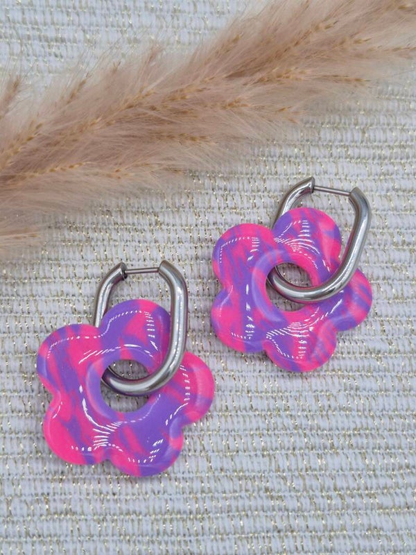 Bloeme | Paars en fluor roze