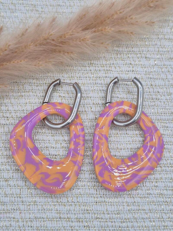 Evi | Lila en oranje