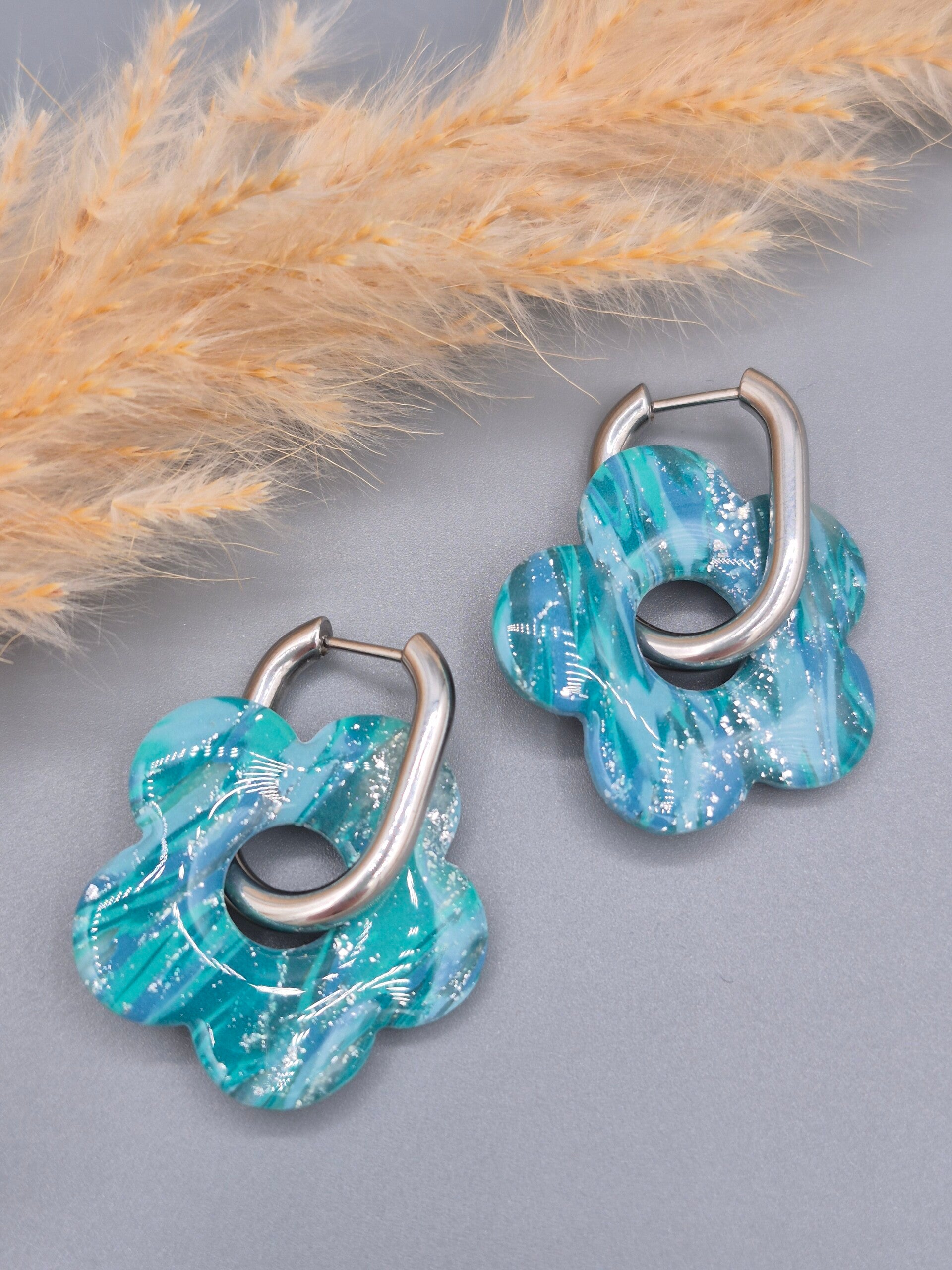 Bloeme | Blauwtinten met bladzilver