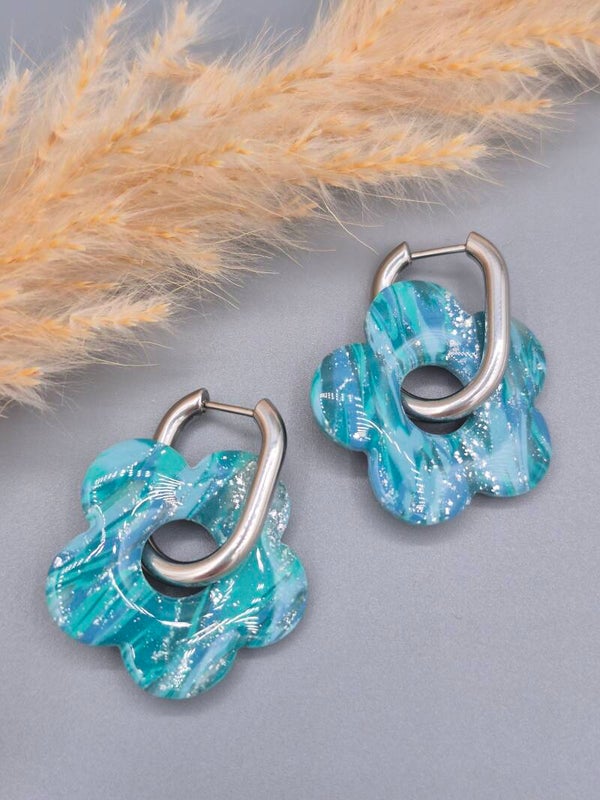 Bloeme | Blauwtinten met bladzilver