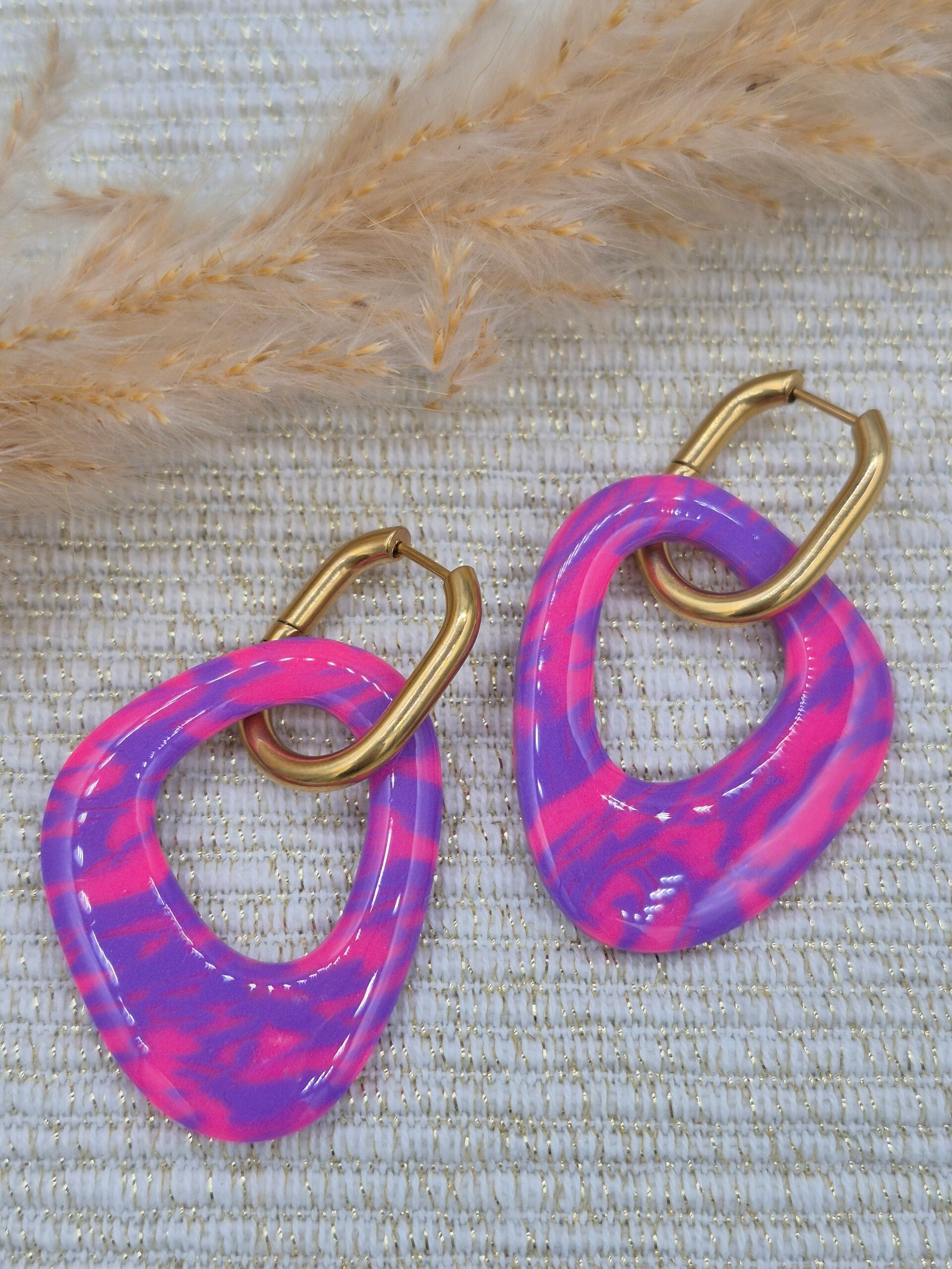 Evi | Fluor roze en paars mix