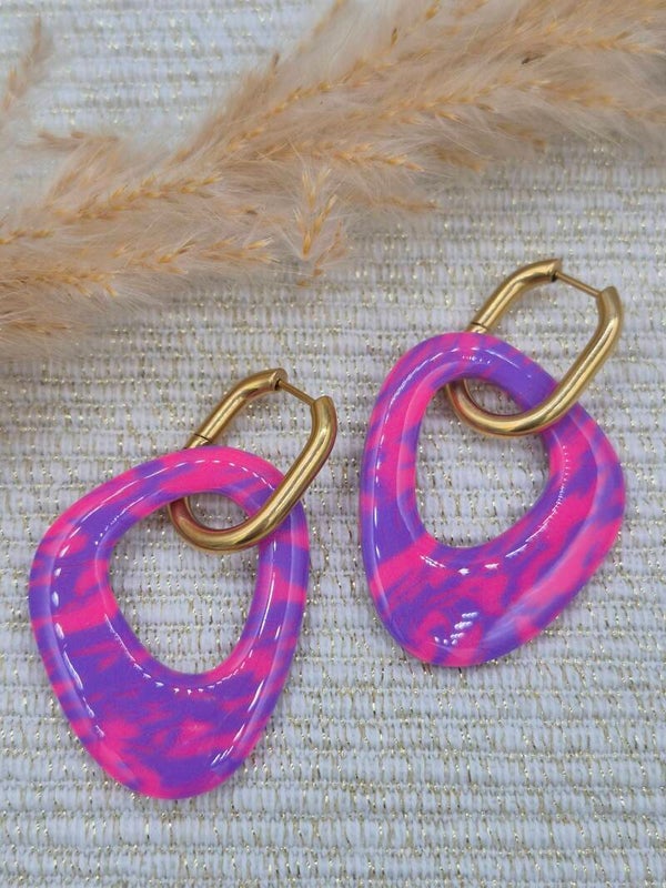 Evi | Fluor roze en paars mix