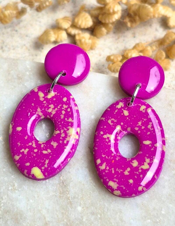 Noor | Spikkelmix fuchsia