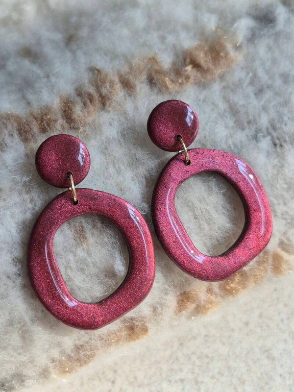 Lana | Bordeaux rood parelmoer