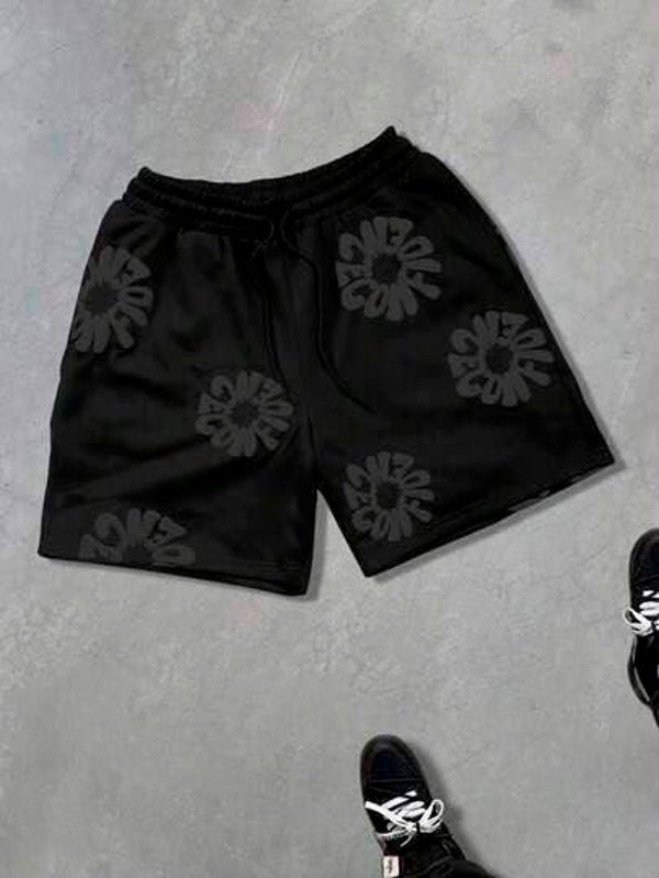 Bermuda Negra Estampada