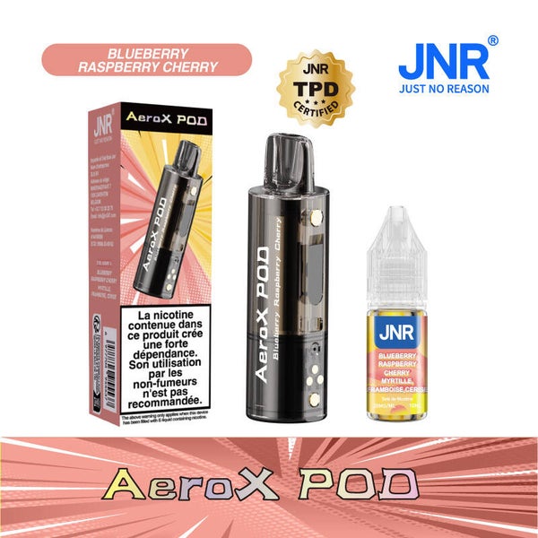 POD + LIQUIDE JNR AERO X 32 K RASPBERRY CHERRY
