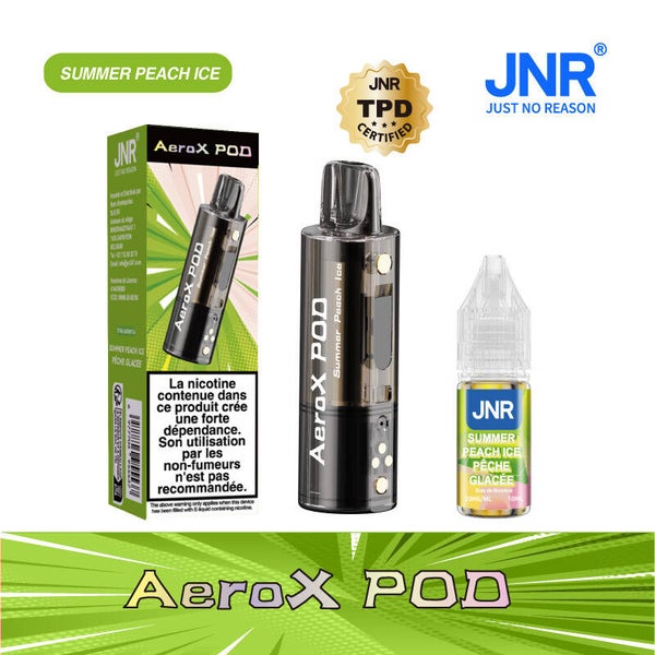 POD + LIQUIDE JNR AERO X 32 K SUMMER PEACH ICE