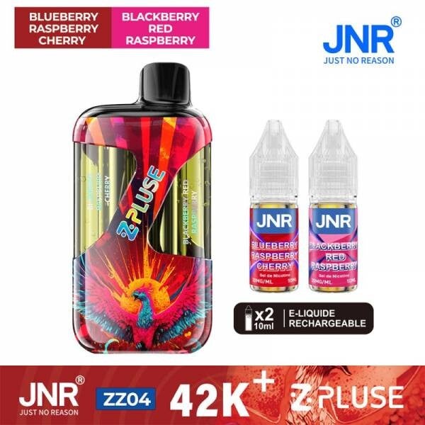 JNR ZPLUSE 42 K BLUEBERRY RASPBERRY CHERRY & BLUBERRY RED RASPBERRY