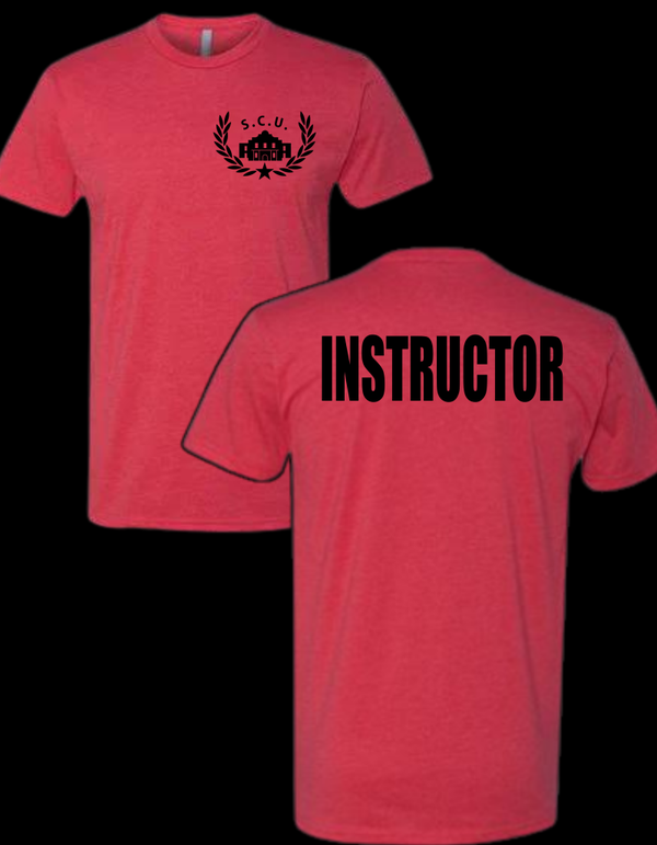 SCU Crest Red Instructor Tee