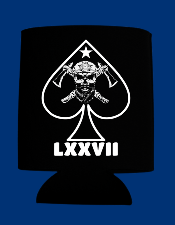 SCU Tomahawk inside Spade Koozie