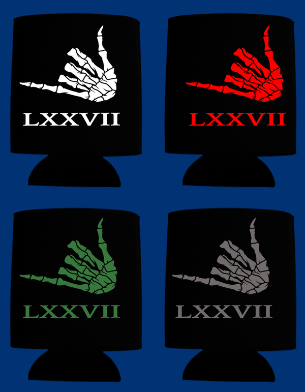 SCU Shaka 77 Roman Numerals Koozie