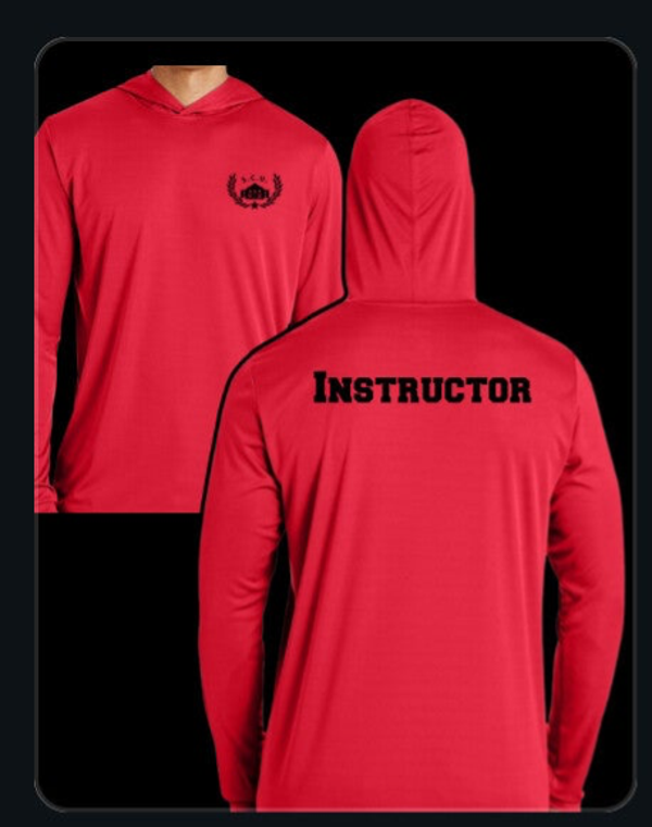 Red Instructor Sun Hoodie