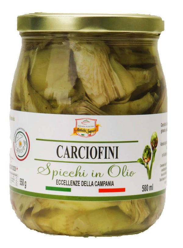Carciofini a spicchi in olio (Violetto) 550g