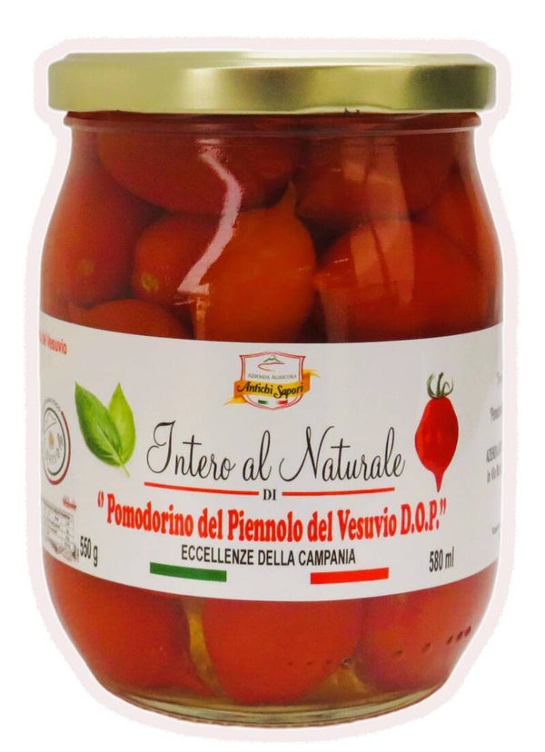 Intero al Naturale di Pomodorino del Piennolo del Vesuvio DOP 550g