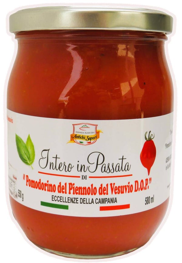 Intero in Passata di Pomodorino del Piennolo del Vesuvio DOP 550g