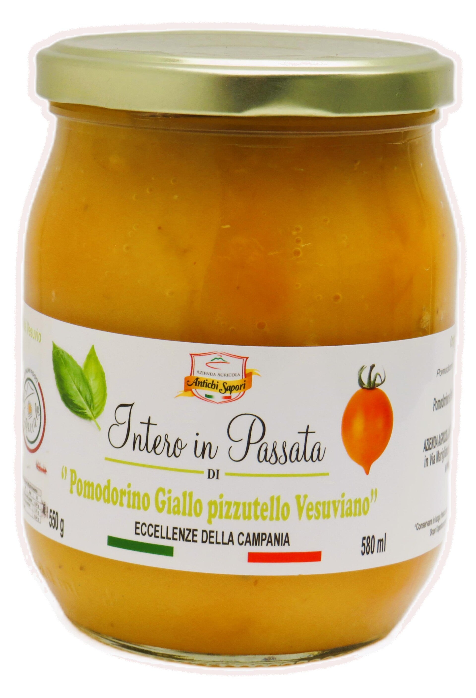 Intero in Passata di Pomodorino Pizzutello Giallo Vesuviano 550g