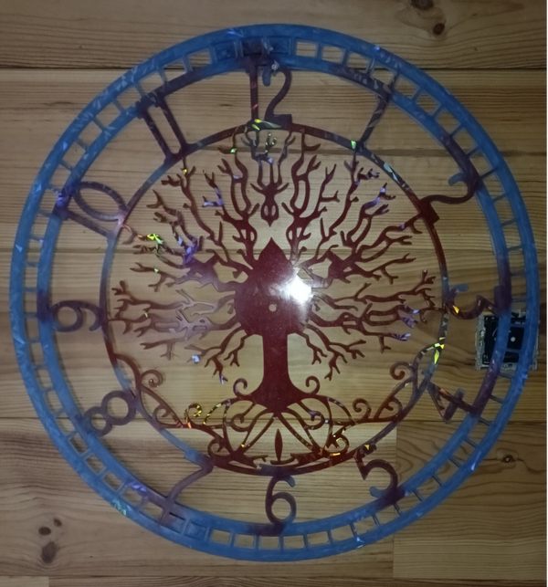 Klok in Epoxy - 2 kleuren