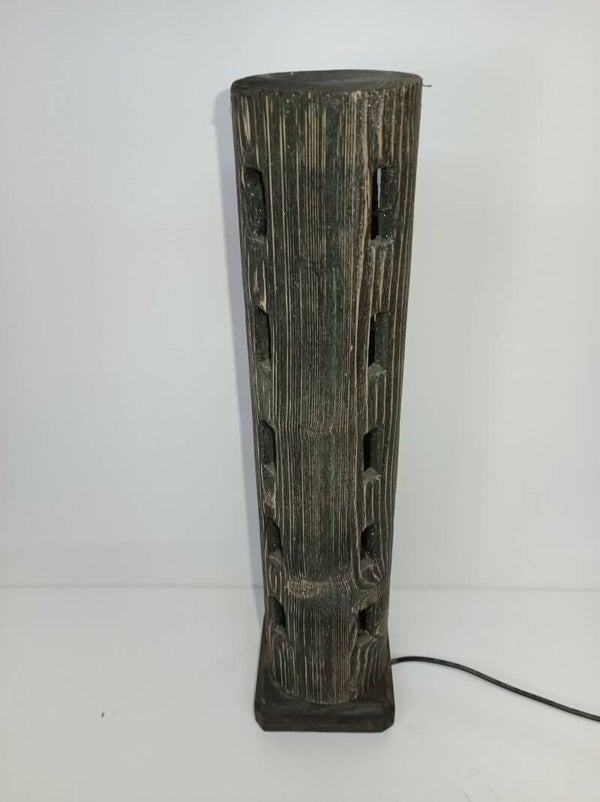 Sfeerlamp met rechte gaten in grijstinten